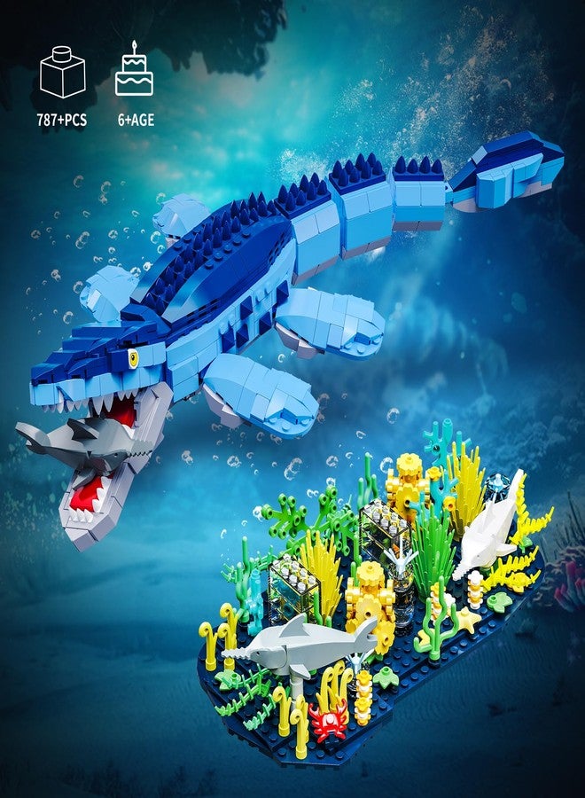 Mov stone Dinosaur World Mosasaurus Building Set- Compatible with Lego Sets for Boys 8-14, Jurassic Ocean Building, Birthday Gift Set for Boys & Adults (787 Pcs) - Image 2